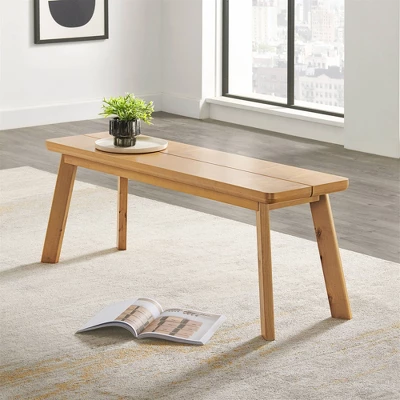 48" Shelburne Dining Bench Warm Natural - Alaterre Furniture