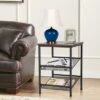 Costway Set Of 2 3-Tier Industrial End Side Table Nightstand W/2 Adjustable Shelves