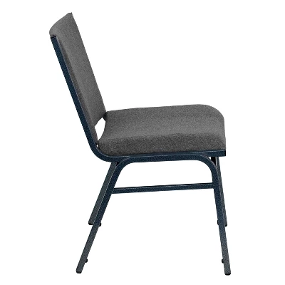 Flash Furniture HERCULES Series Heavy Duty Gray Fabric Stack Chair - Image 7