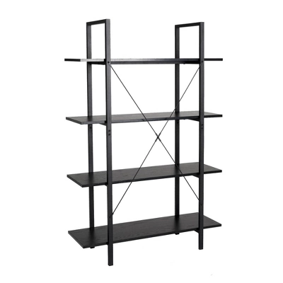Modern Industry Metal/Wooden 4 Tier Bookcase With Shelves - Glitzhome - Image 5