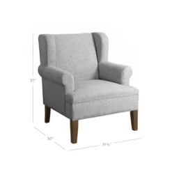 Emerson Wingback Accent Chair - HomePop