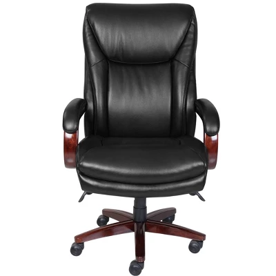 Big And Tall Edmonton Executive Bonded Leather Office Chair Black - La-Z-Boy - Image 2