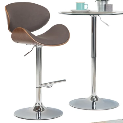 Avondale Bentwood Adjustable Height Gas Lift Barstool - WyndenHall - Image 2