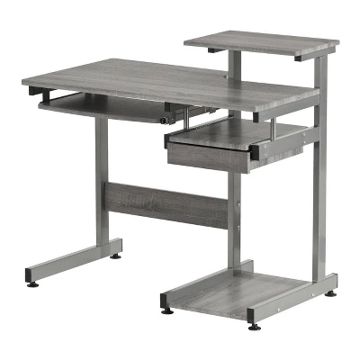 Complete Computer Workstation Desk Gray - Techni Mobili - Image 17