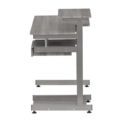 Complete Computer Workstation Desk Gray - Techni Mobili - Image 18
