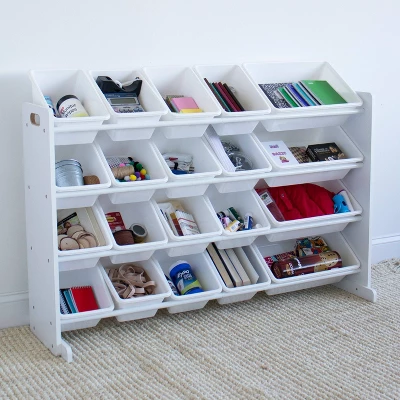Cambridge Extra Large Toy Storage Organizer With 20 Storage Bins White - Humble Crew - Image 7