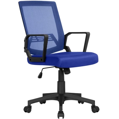 Yaheetech Adjustable Mid-Back Office Chair Computer Chair With Wheels - Image 9