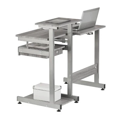 Complete Computer Workstation Desk Gray - Techni Mobili - Image 14