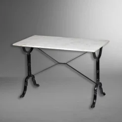 Draven Marble Top Bar Table White/Black - Carolina Chair & Table