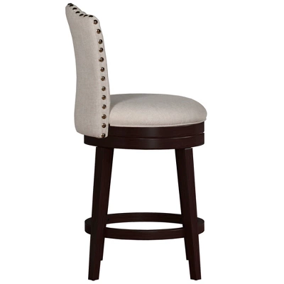 Edenwood Swivel Counter Height Barstool Cream - Hillsdale Furniture - Image 3