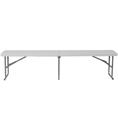 Flash Furniture 10.25''W X 71''L Bi-Fold Granite White Plastic Bench With Carrying Handle - Image 6