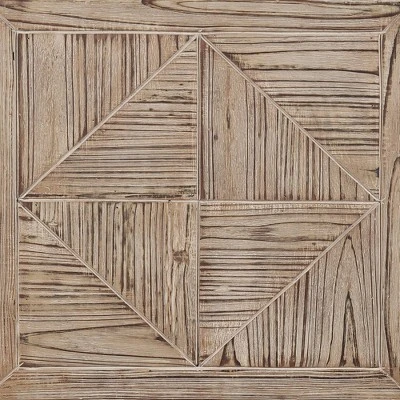 Laredo Parquet Console Table Natural/Black - Breighton Home - Image 4