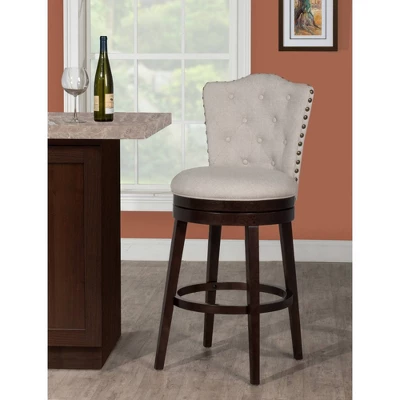 Edenwood Swivel Counter Height Barstool Cream - Hillsdale Furniture - Image 8