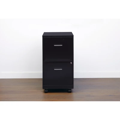 Space Solutions 18" Deep 2 Drawer Mobile Letter Width Vertical File Cabinet - Image 6